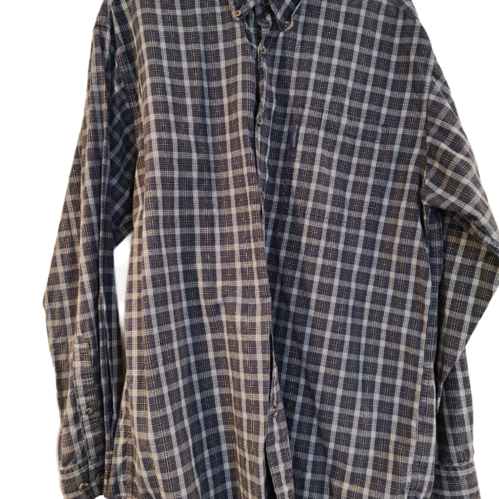 Columbia Sportswear XL Blue Plaid Shirt